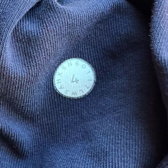 Lululemon purple/maroon tie-dye hooded long-sleeved sweater, drawstring, size 4 - Picture 11 of 14